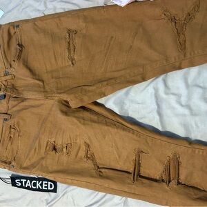 Jordan Craig Tan Slim Straight Jeans